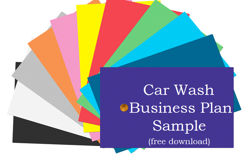 Car Wash Business Plan Sample Free Download