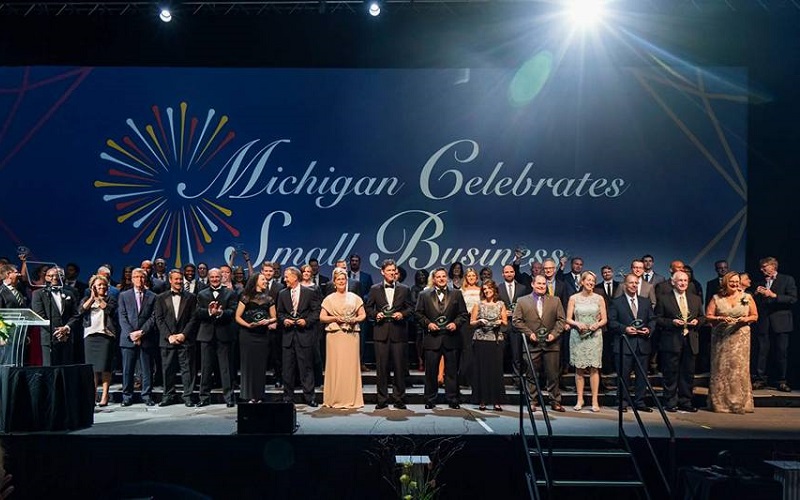 DetailXPerts on Stage at the Michigan Celebrates Small Business Awards Gala