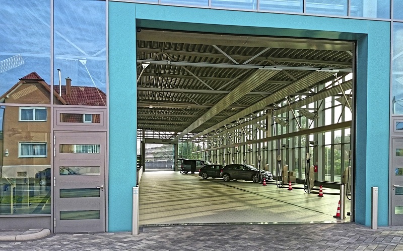 car wash building