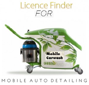 Licence Finder for mobile auto detailing 